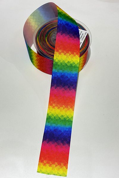 Hayalperest boncuk Panglică Grosgrain Imprimată 1 Mt 4 Cm Colorată