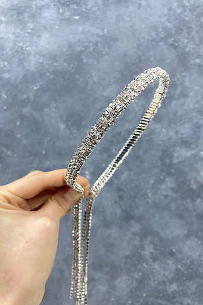 Hayalperest boncuk Accesoriu pentru păr coroana de mireasă suspendată în 3 rânduri