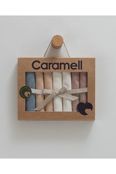 Caramell Pack of 7 Baby Wipes 100% Cotton Combed Baby Mouth Wipes 20X20 cm