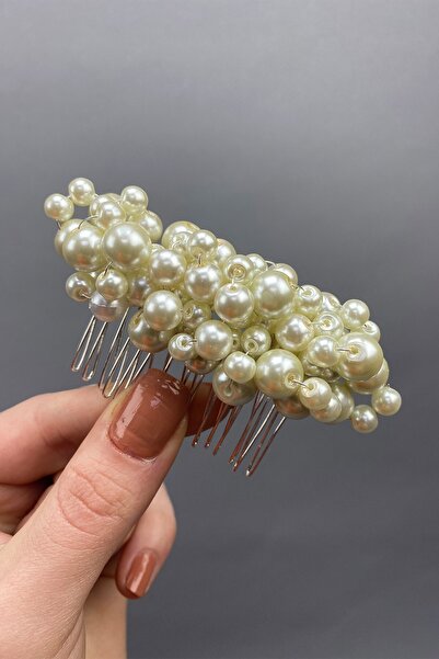 Hayalperest boncuk Accesoriu pentru păr de mireasă cu cataramă cu piepteni Divent