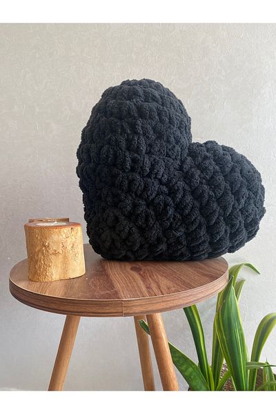 Alize Puffy Puffy Heart Pillow with Lining Inside