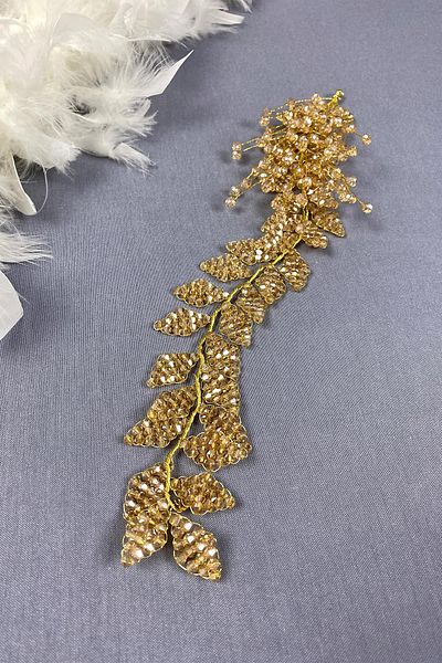 Hayalperest boncuk Crystal Beaded Iliz Bridal Hair and Turban Accessory