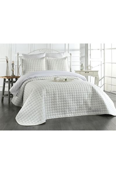 Levanzo Alden Cream Gray Double Bedspread
