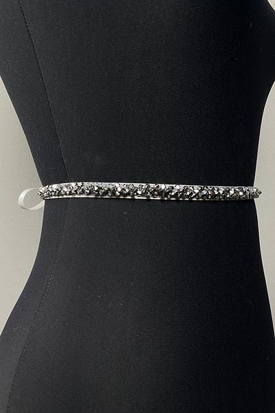 Hayalperest boncuk Accesoriu centura rochie de seara cu margele de cristal de culoare argintie