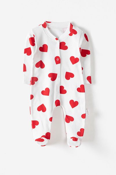 Krazber Baby 100% Cotton Booties Jumpsuit for Baby Girl