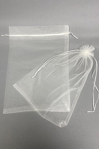 Hayalperest boncuk Seccade ve Terlik Boy Tül Kese 10 Adet (28*40 cm)