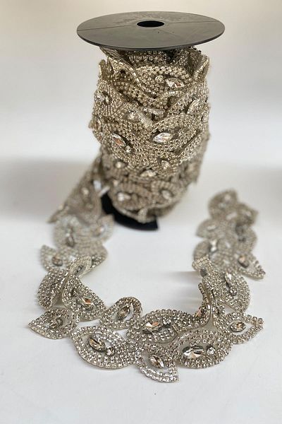 Hayalperest boncuk Large Ironed Bright Beaded Strip Curb Sconce