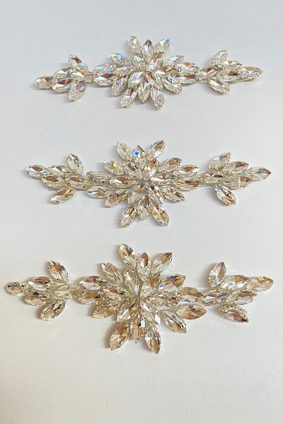 Hayalperest boncuk Transparent Shuttle Sconce with Shiny Stones - Iron-On