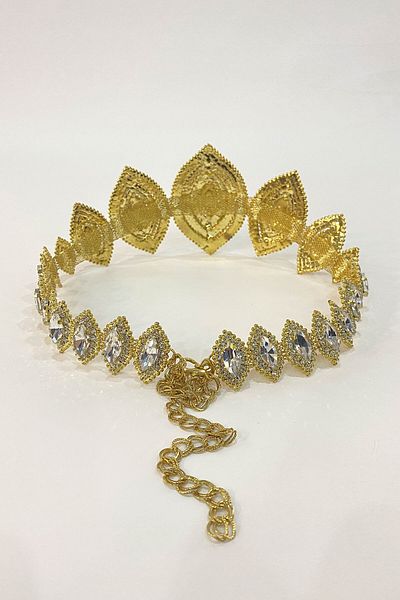 Hayalperest boncuk Rochie de seara Centura de piatra cu motiv diamant