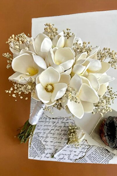 Hayalperest boncuk Nikah Nişan Söz Gelin Buketi En Şık Hali Ile Damat Yaka Çi...