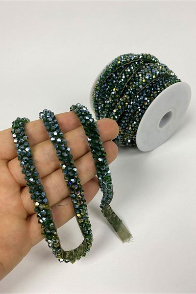 Hayalperest boncuk Crystal Bead Embroidered Strip Sconce