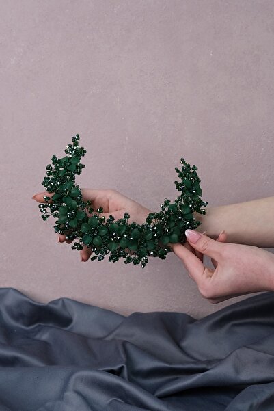 Hayalperest boncuk Accesoriu pentru păr și turban Nida Flower Mineli Bridal T...