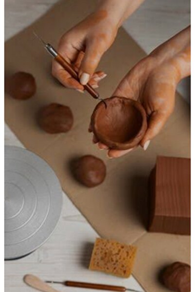 Anoffel Parcel 24 Pieces Ceramic and Pottery Shaping Set - Clay Modeling