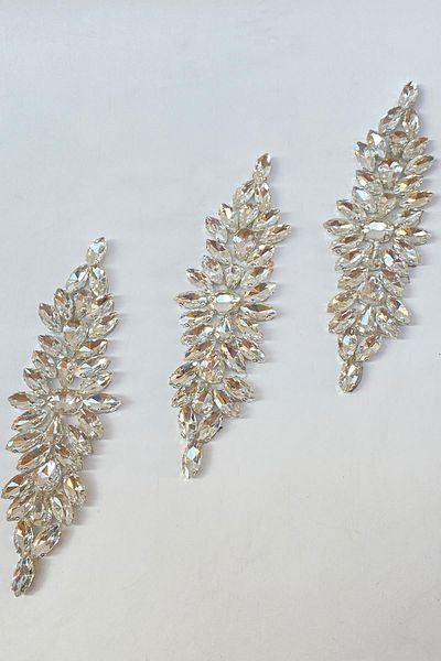 Hayalperest boncuk Shiny Stone Drop Shuttle Iron - Adhesive Sconce