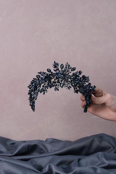 Hayalperest boncuk Arden Crystal Beaded Hair Band and Bridal Henna Crown