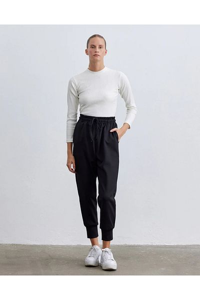 two in sis Women's Jogger Pants Scuba Jogger Pants Hijab Pants Drawstring Waist Jogger Pants