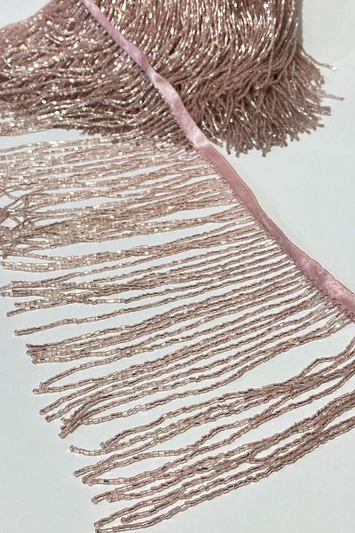 Hayalperest boncuk Powder Beaded 15 Cm Fringe Tassel Ribbon