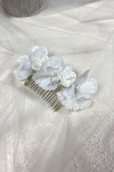 Hayalperest boncuk Agrafă de păr de mireasă cu design floral de primăvară