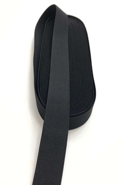 Hayalperest boncuk Μαύρο λάστιχο 2,5 cm (1 Mt)
