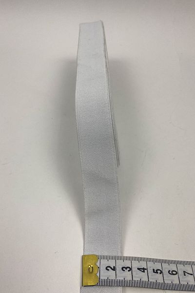 Hayalperest boncuk White Flat Rubber 2.5 cm 10 m