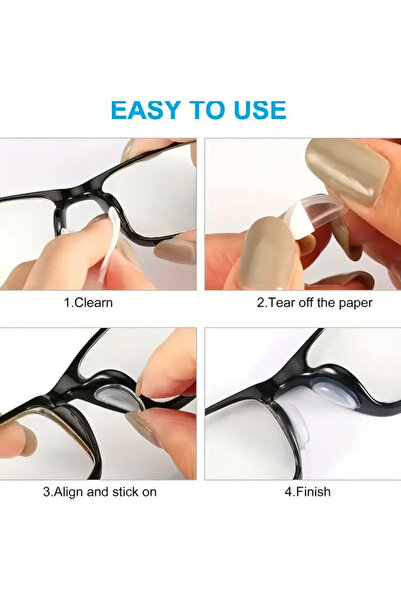 glasses accessory Glasses Nose Pad Pad Cool Soft Optapedic Adhesive Transparent 1 Pair Lumaks