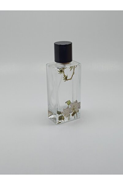 ANADOLU PARFÜM Boş CAM Parfüm Şişesi Tekrar Dolum 50 ml Çiçek Desenli