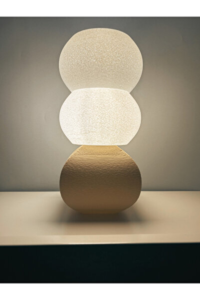 Arteneu 3D Baskı Peblore Modern Dekoratif Zarif Abajur Masa ve Gece Lambası