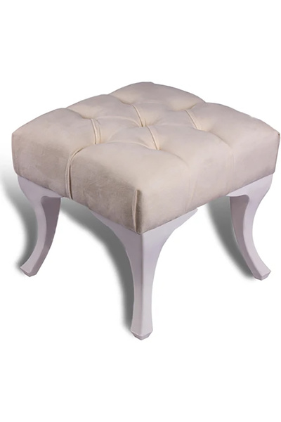 DZGN HOME Kapitoneli Kapıönü Ayak Ucu Bench Puf Makyaj Koltuğu– 40 x 40 cm