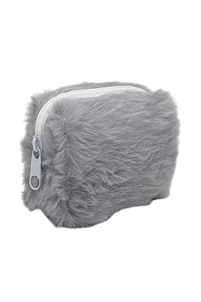 FuryaTedarik Women's Coin Purse Plush Color Choice Keychain Stylish Design