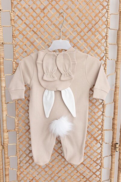 Bebe wini BEBEWİNİ hediyelik kahve tavşan tulum takımı