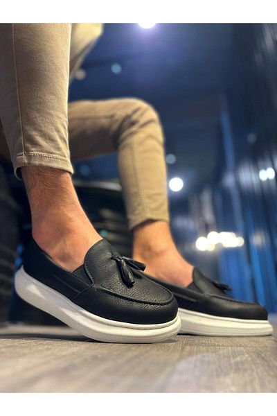 Knack Daily Sports Classic Shoes 818 Black (WHITE SOLE)