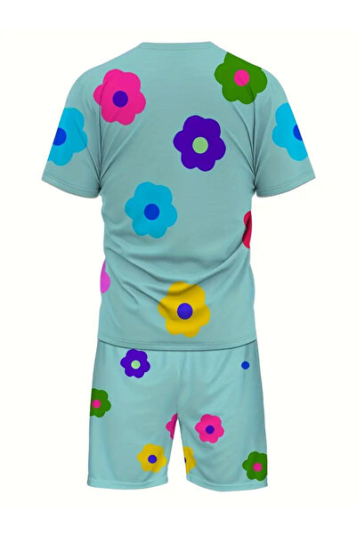 kahire - 2'li Şort T-shirt Takım Siyah Takım