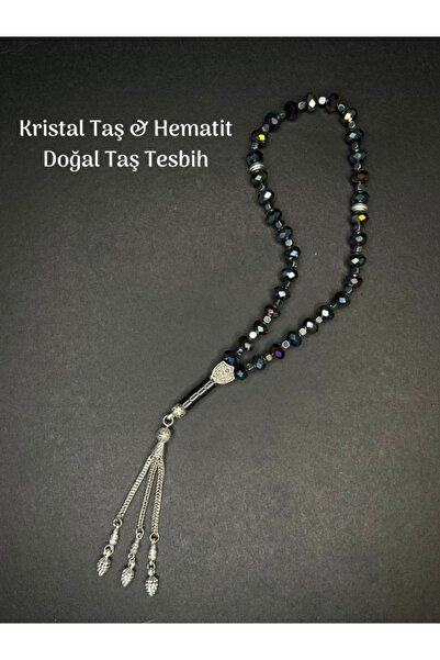 Tuana Trend Piatră de cristal și piatră naturală de hematit Mărgele de rugăci...
