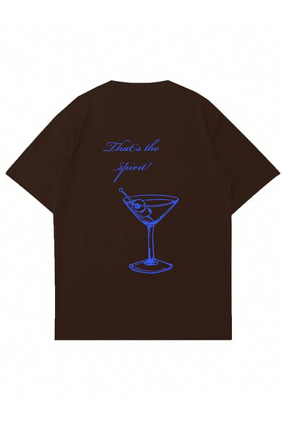 Mad&Calf Γυναικείο μπλουζάκι The Spirit Printed Crew Neck Oversize