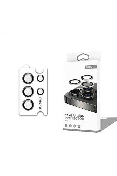 Başkenttekno واقي عدسة الكاميرا المضاد للانعكاس والبصمات من الياقوت الفاخر لهاتف سامسونج جالاكسي S25 ألترا CL-12