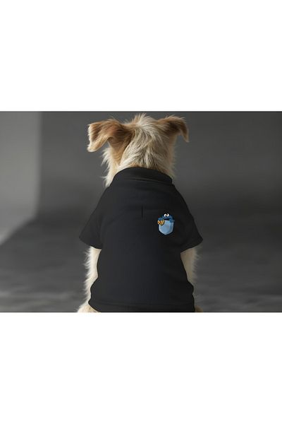 MPZ Pets Cat and Dog Outfit - Black Sweatshirt and Cookie Pocket