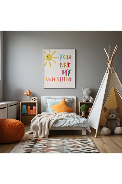 Peppy Rooms Beyaz Çerçeveli Tablo Sunshine ,Dekorasyon PEPPY-108