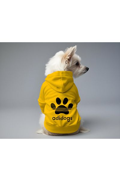 MPZ Pets Yellow Hoodie Adidog - Cat and Dog Clothing & Dress