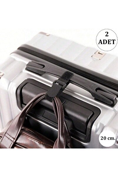 Boldy حزام أمتعة مكون من قطعتين للسفر - حزام حقيبة وحزام منظم للكابل