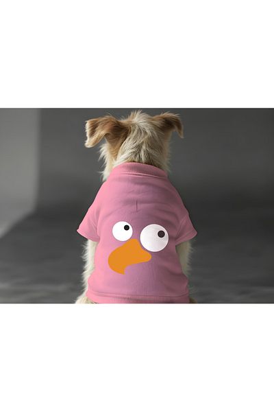 MPZ Pets Pink Sweatshirt and Vector Bird Cat and Dog Outfit