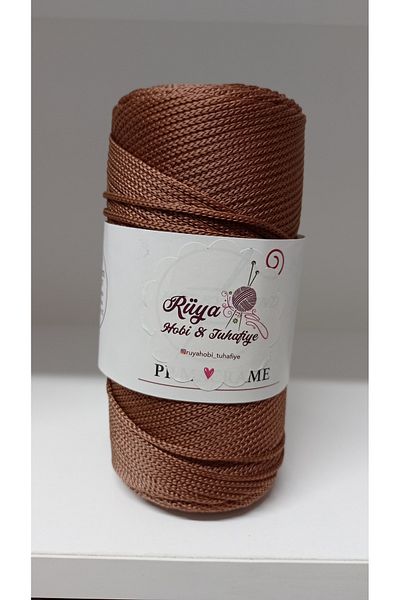 rüya hobi Τσάντα Μακράμε Πολυεστέρα - Supla Runner Ιμάντας 205-Καφέ