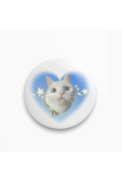 rebelberi Kedi Mavi Blur Kalpli Coquette Stil Rozet