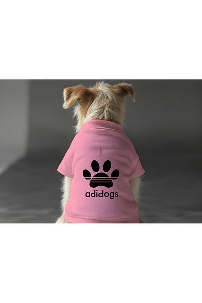 MPZ Pets Pink Sweatshirt and Paw Adidog Kocaman Animal Outfit & Dress