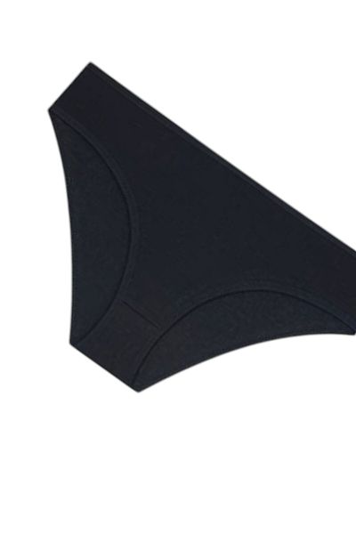 Gizli Butik Chiloți negri pentru femei - culoare uni, bumbac și lycra