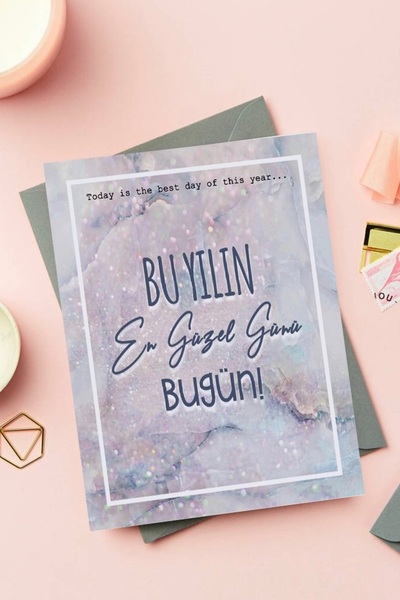 Mandalin Store Bugün En Güzel Gün Motto Kartı