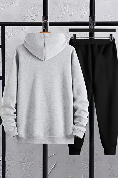 Wish BF Ανδρικό φούτερ με τύπωμα με κουκούλα και Παντελόνι jogger σετ