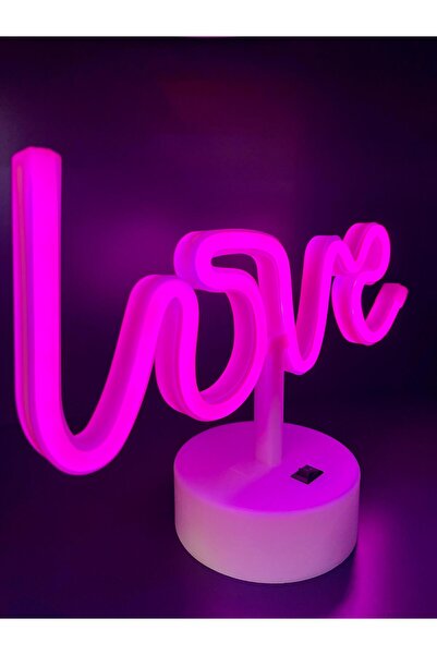 doğan hediyelik 3D Neon Led Işıklı Masaüstü Pilli ve Kablolu Dekoratif Gece L...