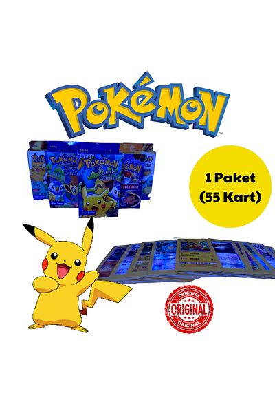 Vera Pokemon Vmax New Series - 55 Pcs Playing Cards 1 Pack Deck