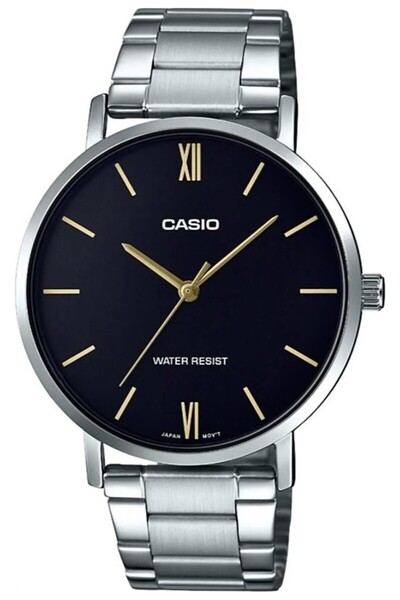 Casio Silver Black Color Men's Wrist Watch