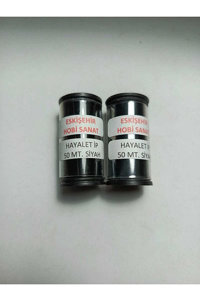 Eskişehir hobi sanat 2 Τεμάχια 50 μέτρα Σχοινί Ghost 0,10 mm Σχοινί Μαύρο (ΣΥΝΟΛΟ 100 ΜΕΤΡΑ)